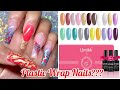 How To: Plastic Wrap Nails Using @MakarttOfficial Polygel + Umikk Gel Polish | Nails by Kamin