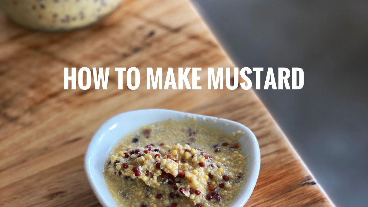 How to make Mustard Basic Mustard Recipe YouTube