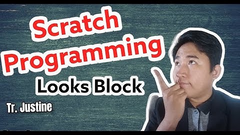 Scratch Programming Lesson 3: Looks Block Discussion - Tr.  Justine