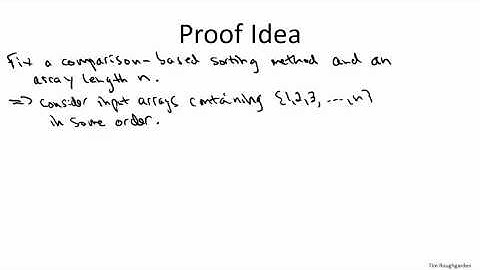 Design & Analysis of Algorithms: 8.6 Omega(n log n) Lower Bound for Comparison-Based Sorting