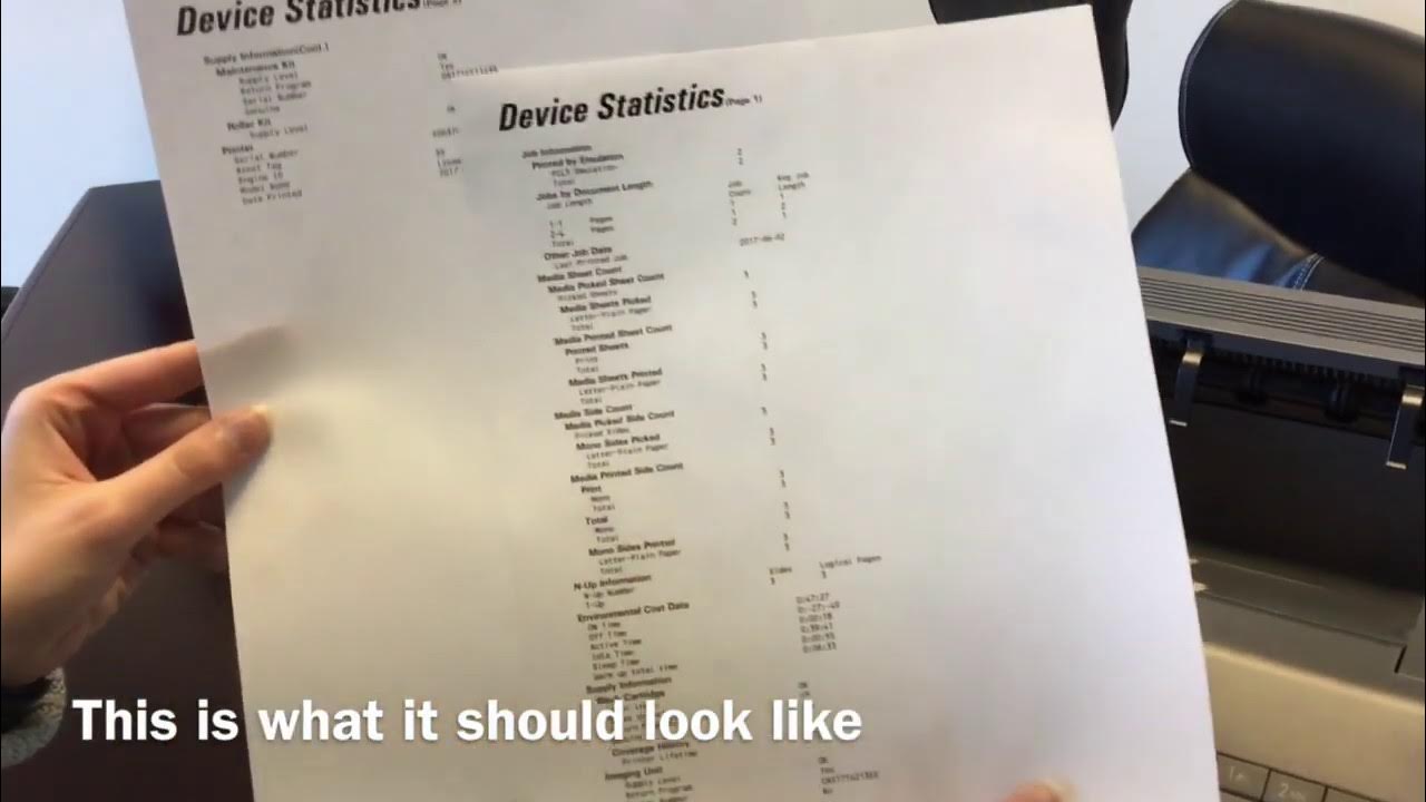How to Print a Device Statistics on Your Lexmark MS315dn YouTube