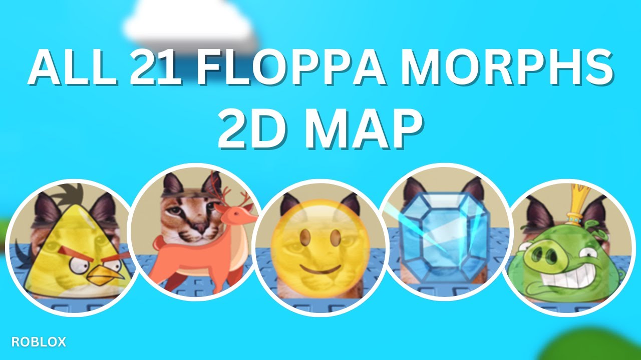 ENCONTRAMOS OS FLOPPAS DESENHO ANIMADO NO MUNDO DE CARTOON!!! (ROBLOX -  FIND THE FLOPPA MORPHS) 