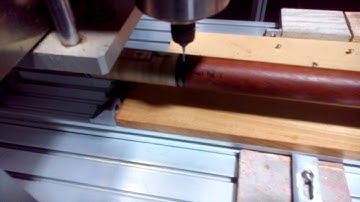 Part 1 of 2: CNC Routing on Cue Stick with lathe