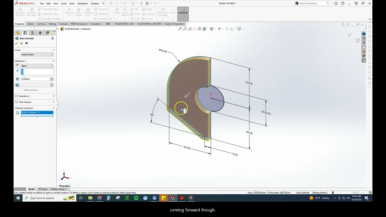 SolidWorks Exam Pin Channel