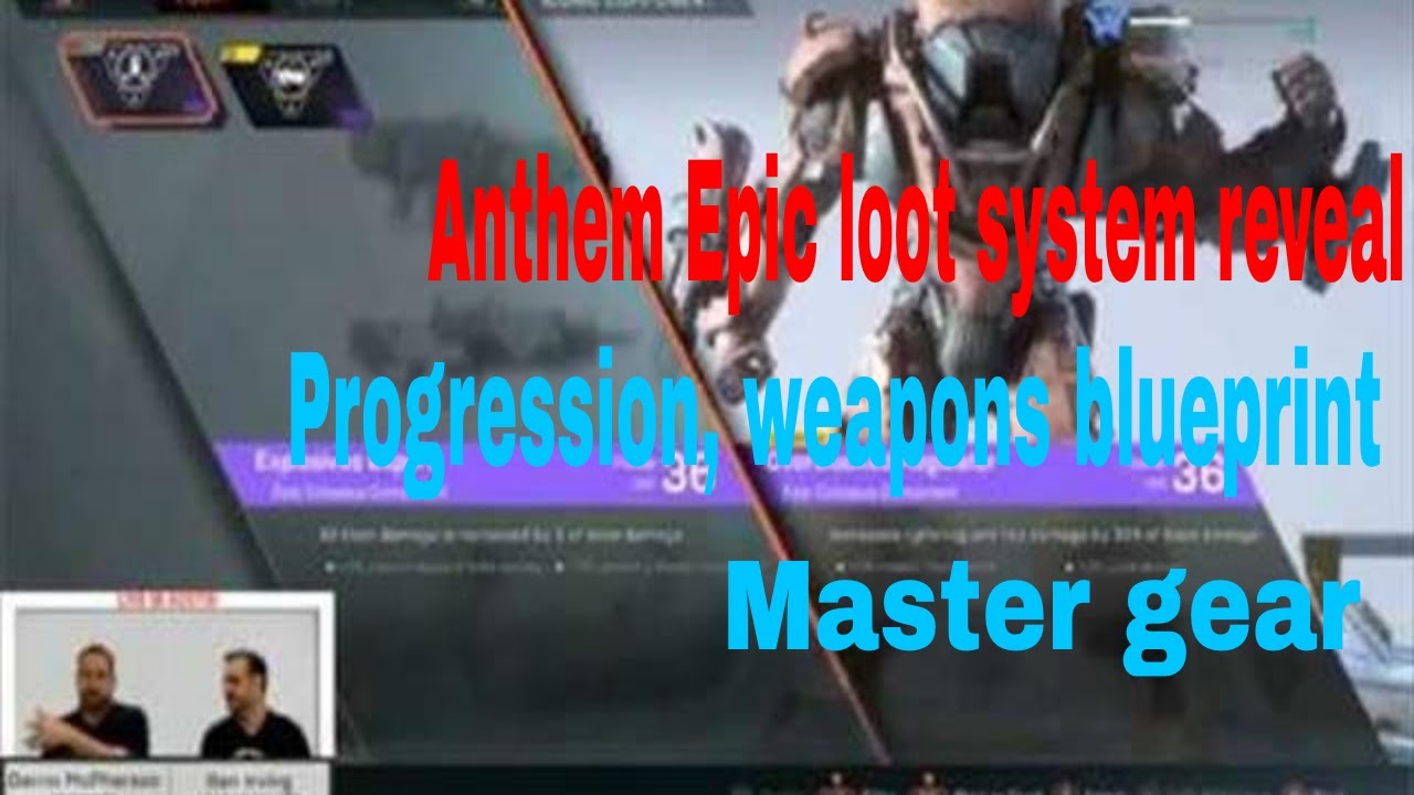 ANTHEM: Epic crafting system, loot progression reveal full livestream.