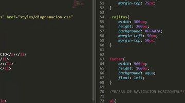 barra de navegación horizontal con html y css