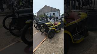 2 crazy little cycle cars at Brooklands Relived #cyclecars #microcars #smallcar #brooklands #vintage