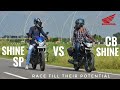 Honda CB Shine VS Shine SP | Race Till Their Potential | 5 Gear Transmission Vs 4 Gear Transmission