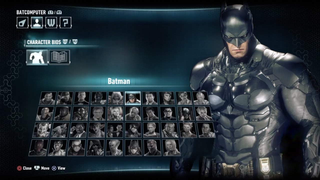 Batman ™: Arkham Knight - All Character Bios - YouTube.