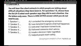 Multilevel listening part 3 exercise 3
