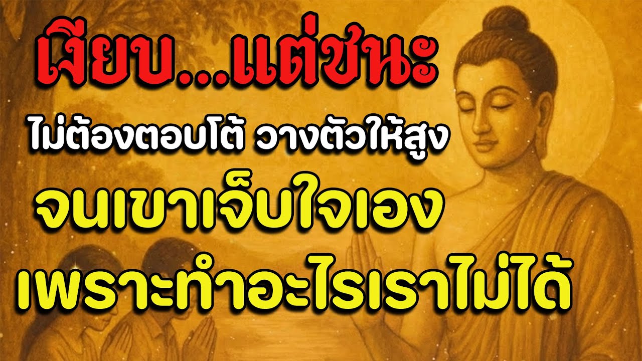 ธรรมะสอนใจ : Ep1 : เงียบ...แต่ชนะ ไม่ต้องตอบโต้ วางตัวให้สูง จนเขาเจ็บใจเอง