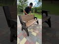 Outdoor Furniture that converts from bench to table and back to a bench #convertabench #bench