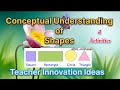 SHAPES - Conceptual Understanding | Basic Shapes | 2D Shapes | Geometrical Shapes | #shapes #videos 