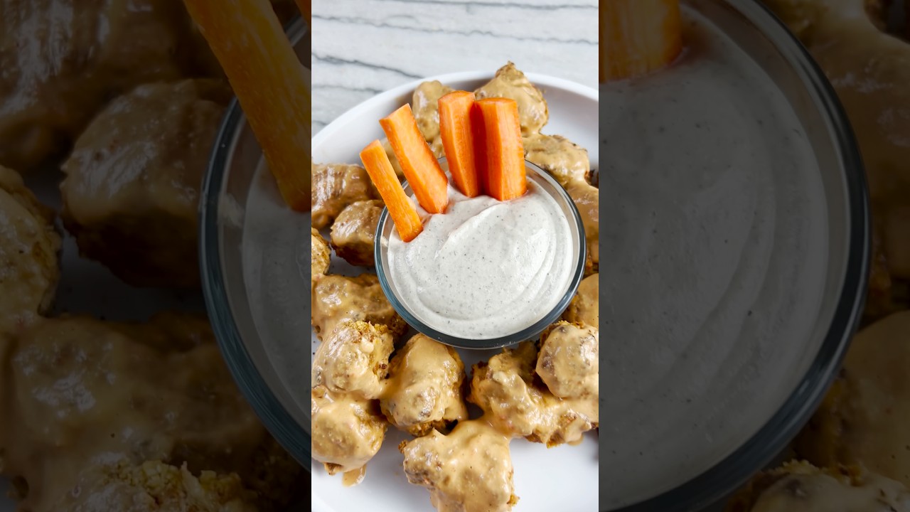 Веганские золотистые крылышки из цветной капусты!! Без масла!
