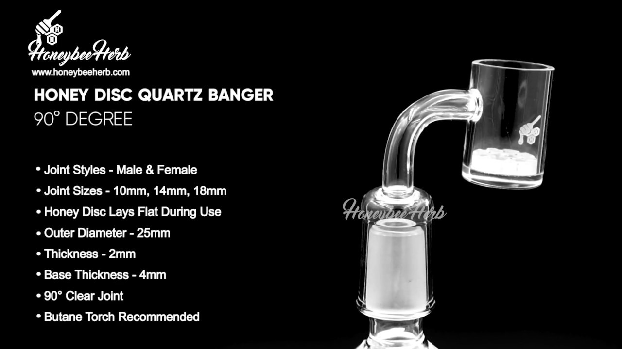 Honey Disc Quartz Banger - 90° Degree