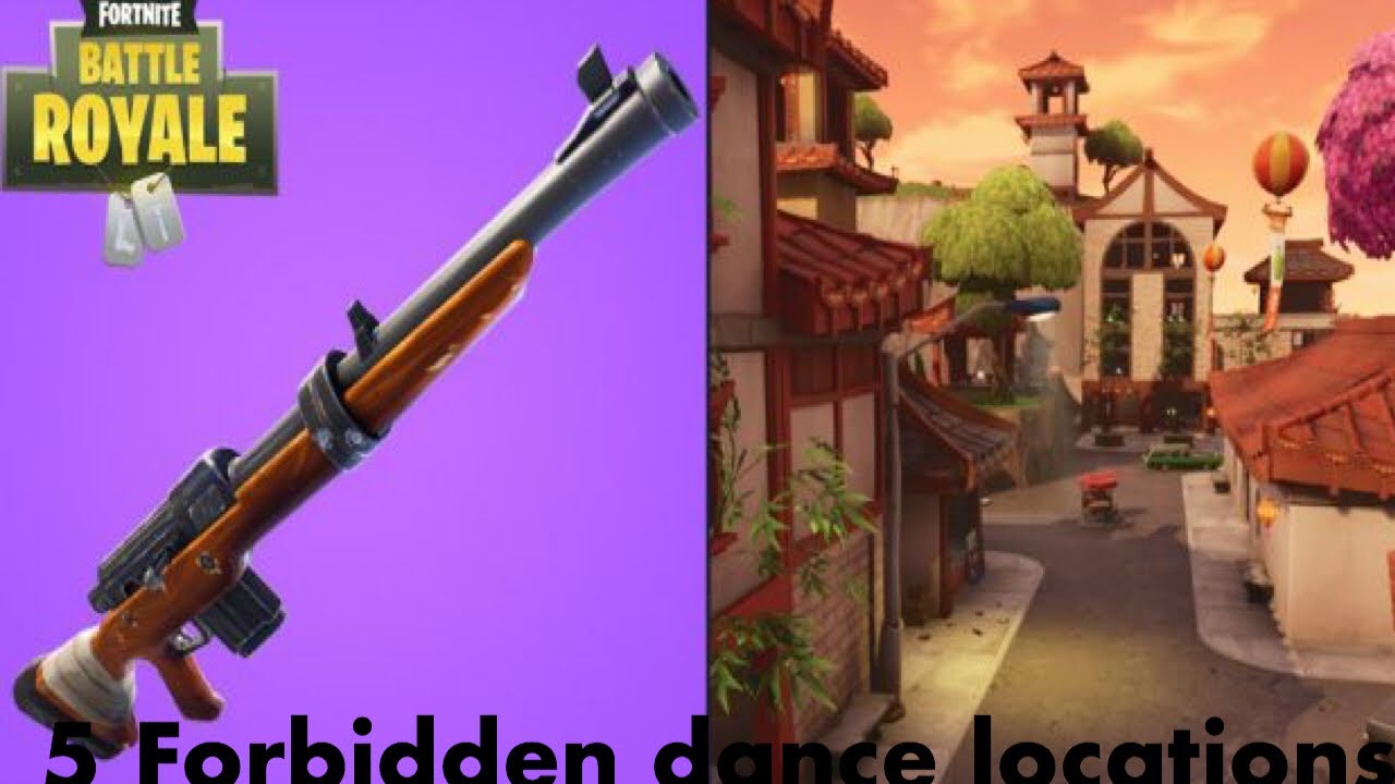 Fortnite 5 FORBIDDEN DANCE LOCATIONS for week 2 challenges