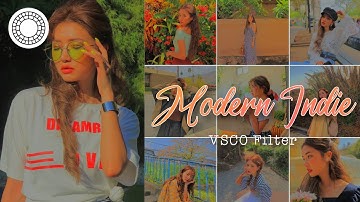 Aesthetic Modern Indie Kid VSCO Filter | vsco photo editing tutorial