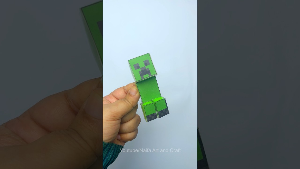 DIY Minecraft Creeper with nano tape 