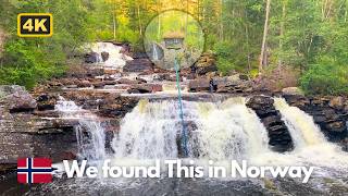 Waterfall Flowing Calm Relaxing Nature in Norway 4K Ambience 🇳🇴