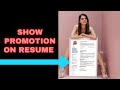 How to Show Promotion on Your Resume | The Ultimate Way to Showcase Your Success