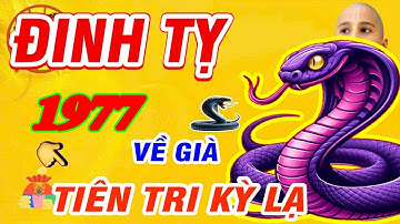 Tiên Tri Tiết Lộ Ý Trời- ĐINH TỴ 1977 Phước đức ngập lối, tiền bạc giàu nứt vách khi về già.