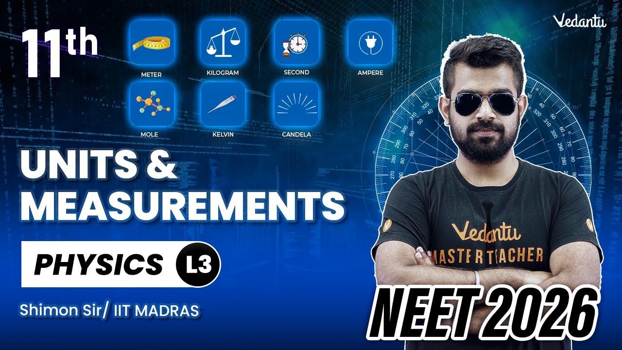 Units & Measurements L3 | Class 11 | Physics | NEET 2026 |🔥 Shimon Sir