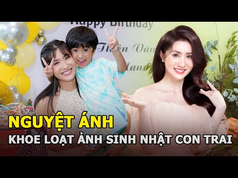 Video Nguyệt Ánh khoe loạt ảnh sinh nhật con trai tròn 4... - youtube
