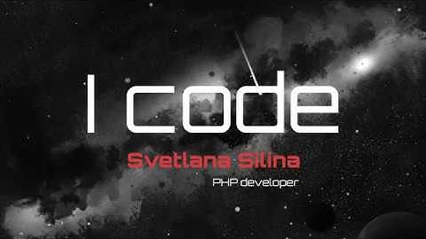 "I code" teaser