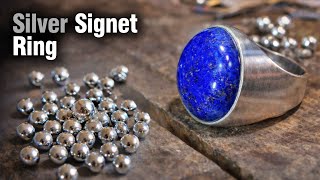 How to Make a Silver Signet Ring | Turning Silver into a Ring