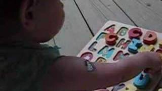 18-month-old Violet knows her letters screenshot 3