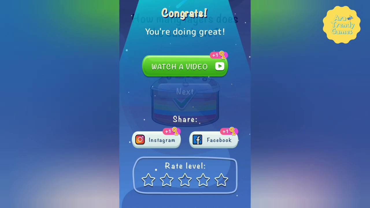 Tricky Bricky: Brain Games 3D - Level 191 - How Many Layers Does The Cake Have? Answer