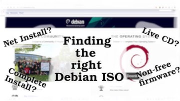 How to find the right Debian ISO to download (somewhat outdated)