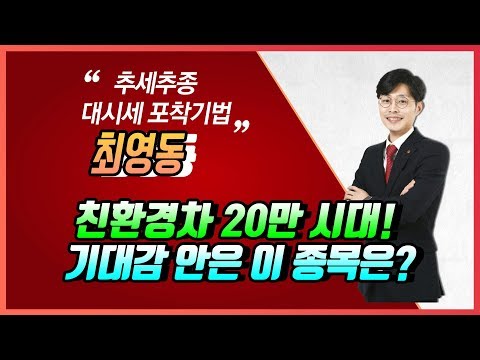 [머니W] 최영동 전문가의 Stock Sales-친환경차 20만 시대! 전기차 양극재 공급 확대 기대감 안은 이 종목은?