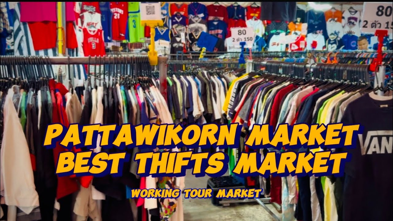🇹🇭Largest Wholesale Thrift Market in Bangkok – Pattawikorn Market Tour! 💰