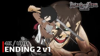 Attack On Titan - Ending 2 V1 【Great Escape】 4K / Uhd Creditless | Cc