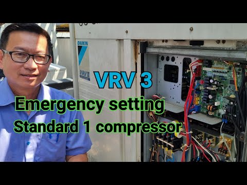 How to by-pass Standard 1 compressor | Daikin VRV3 | ermergency setting.