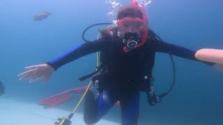 Scarlett PADI Junior Open Water certification at Mermet Springs