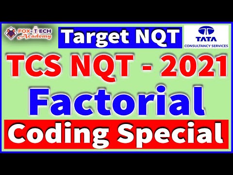 TCS NQT Coding Questions Solutions || How to find factorial || NQT programming tutorial