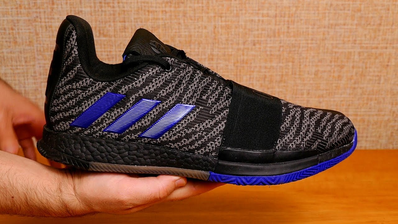 adidas Harden Vol. 3 Shoe Unboxing. Basketball Core Black/Action Blue/Grey