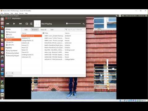 Linux installation playing an audio file
