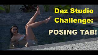 Daz Studio Challenge: Using the Posing Tab!
