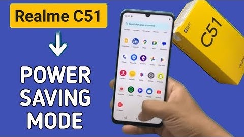 How to on and off power saving mode in Realme C51, Realme c51 how to increase battery backup
