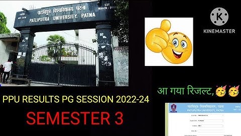 Patliputra University, PG, semester 3, session 2022-24 reslut out, update 😃😃 #ppuupdate #important