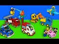 Lego DUPLO Toy Cars - Fire Truck, Excavator, Ambulance, Police Cars for Kids