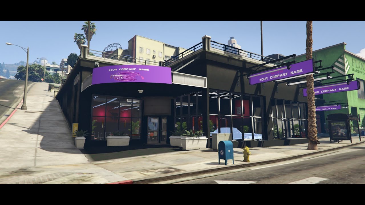 Best GTA V Open MLO interior Cyberpunk Cybermech Mechanic gta mlos