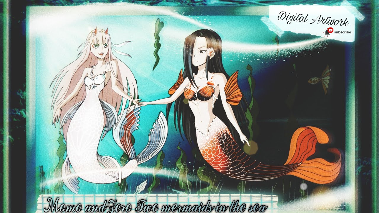 Zero two & Momo Yaoyorozu speed painting Digital artwork!