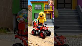Little duck gets a gashapon machine #shorts #cartoon