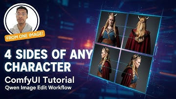 ComfyUI Tutorial: Get 4 Sides of Any Character from ONE Image with Qwen Image Edit 2509 Plus!