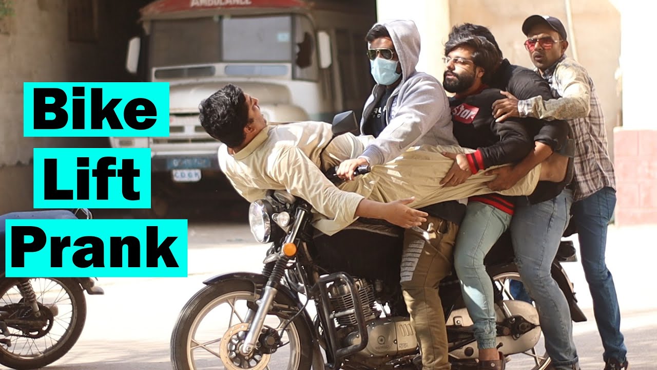 Bike Lift Prank Part 2  Pranks In Pakistan  Humanitarians