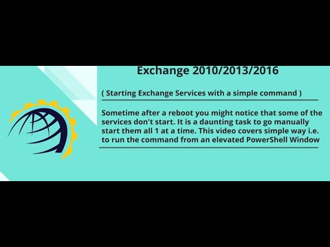 How to Start Microsoft Exchange Services with Simple Command
